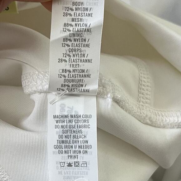 Aerie Offline Goals Athletic 7/8 Leggings Size XXL White Gym Athleisure Workout - Picture 6 of 6